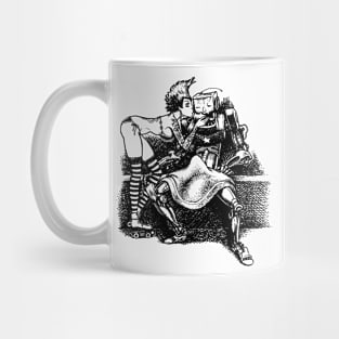 Punk Rock Girl Loves Leaky Robot Mug